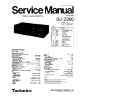 Technics - SUZ-960 - Service manual 
